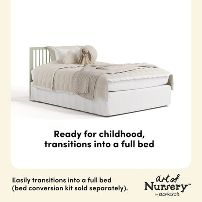Casablanca Deluxe 5-in-1 Convertible Crib with Drawer - Sage