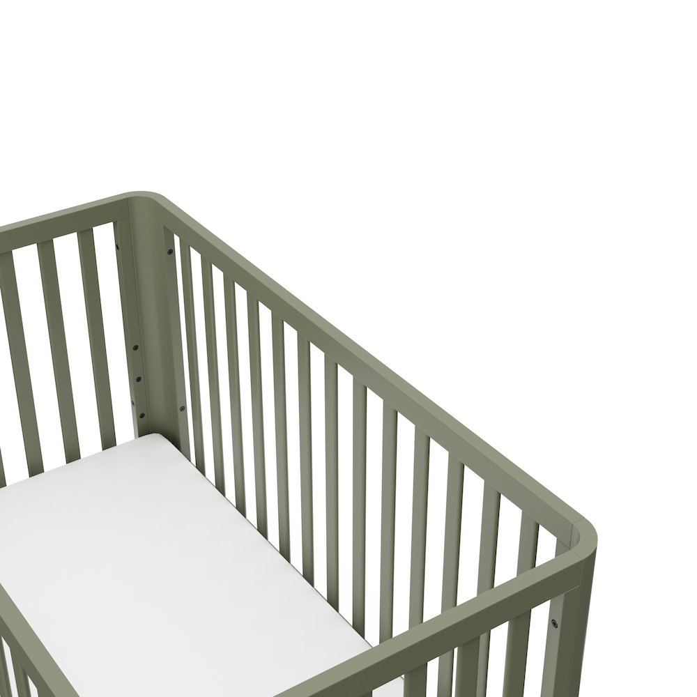Storkcraft Santos 3-in-1 Convertible Crib (Olive with Natural)