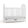 Olivia 3-In-1 Convertible Crib With Drawer-White