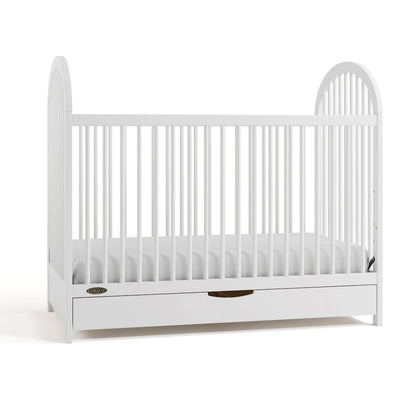 Olivia 3-In-1 Convertible Crib With Drawer-White