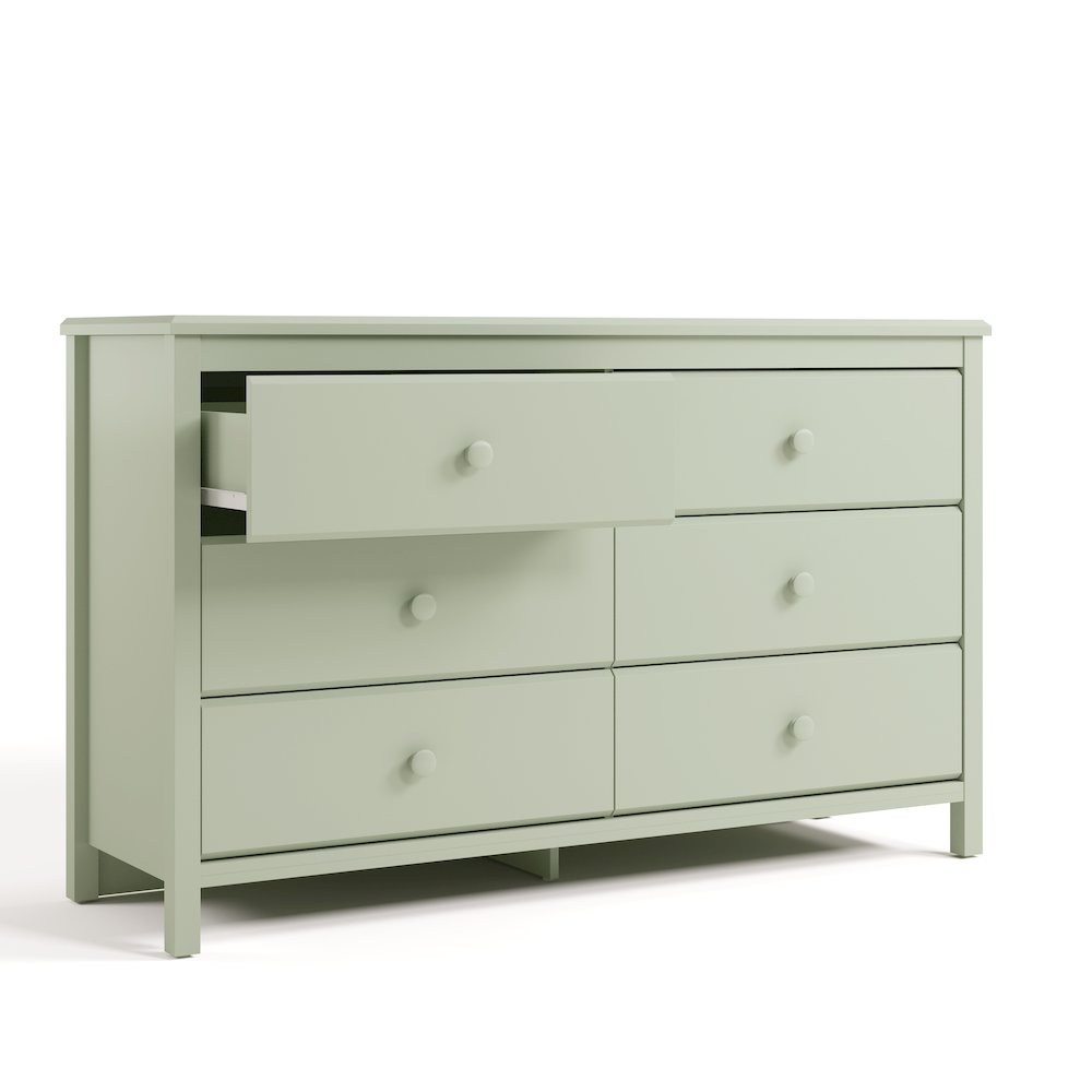 Alpine 6-Drawer Dresser- Sage