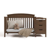 Benton Crib & Changer -Hazelnut