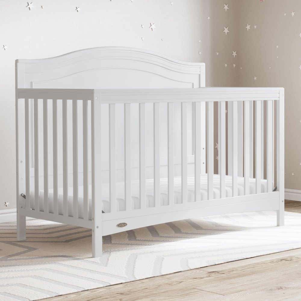 Graco Paris 4-in-1 Convertible Crib (White) – GREENGUARD Gold Certified