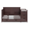 Graco Hadley 5-in-1 Convertible Crib and Changer with Drawer (Espresso)
