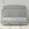 Graco Benton 5-in-1 Convertible Crib with Drawer (Pebble Gray)