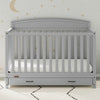 Graco Benton 5-in-1 Convertible Crib with Drawer (Pebble Gray)