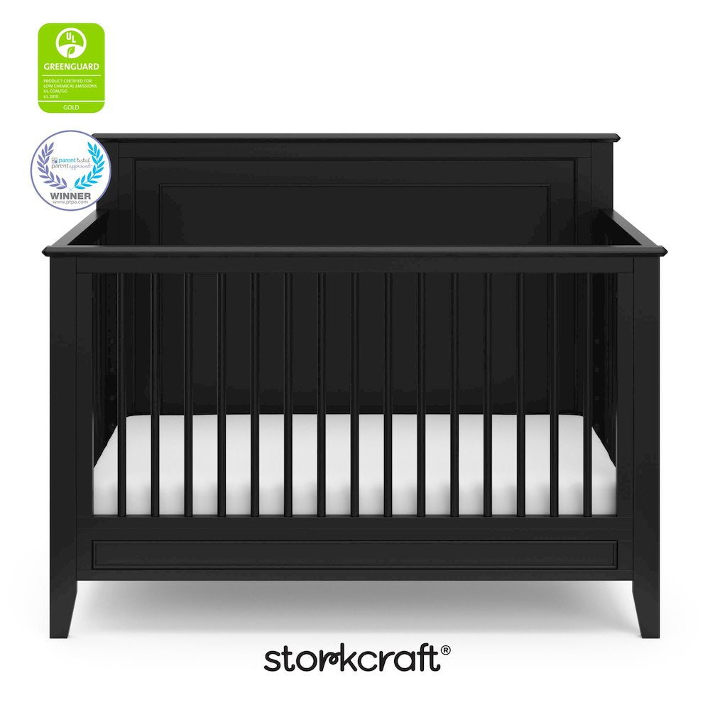 Solstice 5-in-1 Convertible Crib - Black