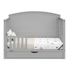 Graco Bellwood 5-in-1 Convertible Crib with Drawer (Pebble Gray)