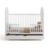 Olivia 3-In-1 Convertible Crib With Drawer-White