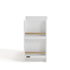 Read-With-Me 3 Drawer Chest with Topper -White/Driftwood