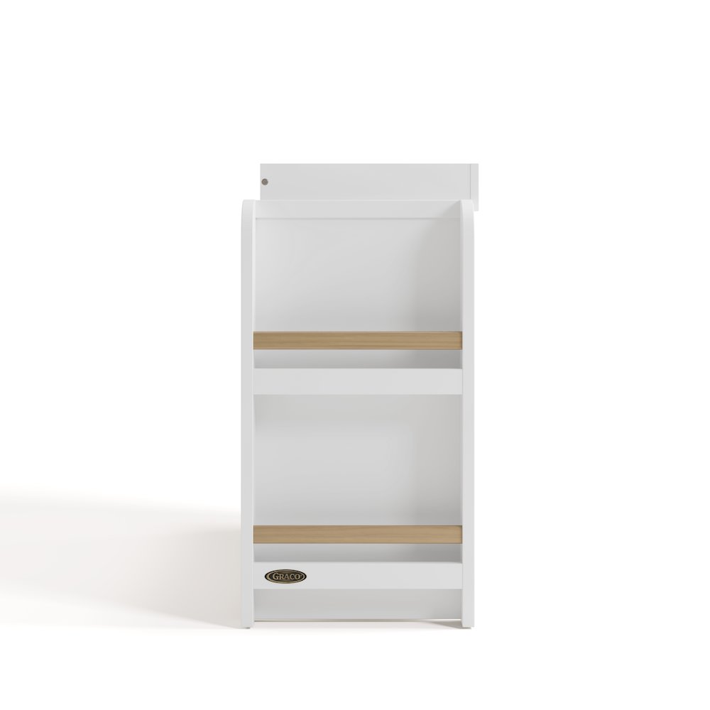 Read-With-Me 3 Drawer Chest with Topper -White/Driftwood