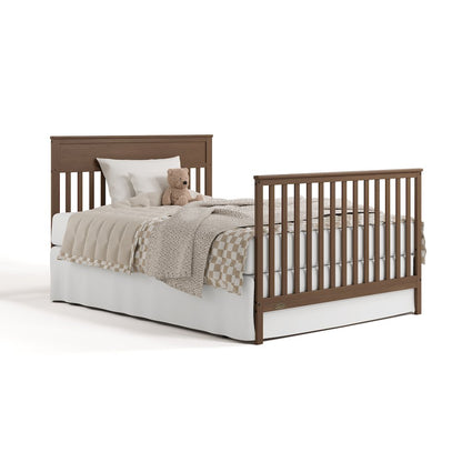 Shiloh Convertible Crib with Drawer - Hazelnut