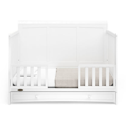 Graco Asheville 4-in-1 Convertible Crib with Drawer (White)