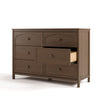 Olivia 6 Drawer Dresser-Hazelnut