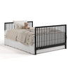 Teddi Convertible Crib & Changer-Black
