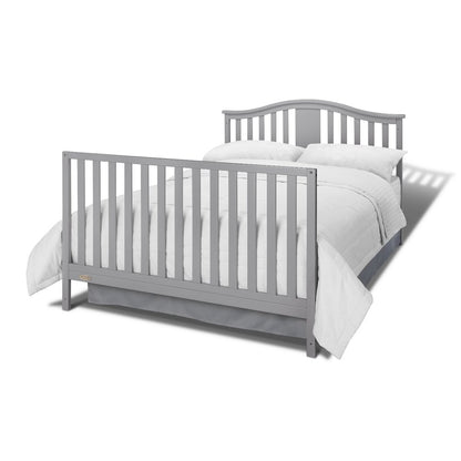 Graco Solano 4-in-1 Convertible Crib & Changer with Drawer - Pebble Gray