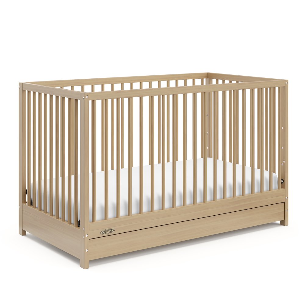 Graco Teddi 5-in-1 Convertible Crib with Drawer - Driftwood
