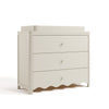 Casablanca 3 Drawer Chest With Topper-Frosted Oat
