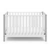 Storkcraft Modern Pacific 4-In-1 Convertible Crib - White/Pebble Gray