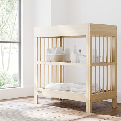 Graco Teddi Changing Table with Water-Resistant Changing Pad - Driftwood