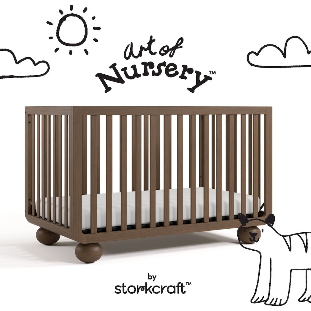 Amalfi Convertible Crib- Hazelnut