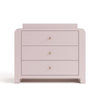 Read-With-Me 3 Drawer Chest with Topper -Blush/Driftwood