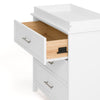 Classic 3 Drawer Chest  with Topper- White