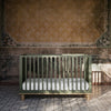 Sicily Convertible Crib- Olive/Driftwood