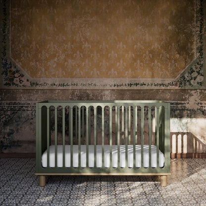 Sicily Convertible Crib- Olive/Driftwood