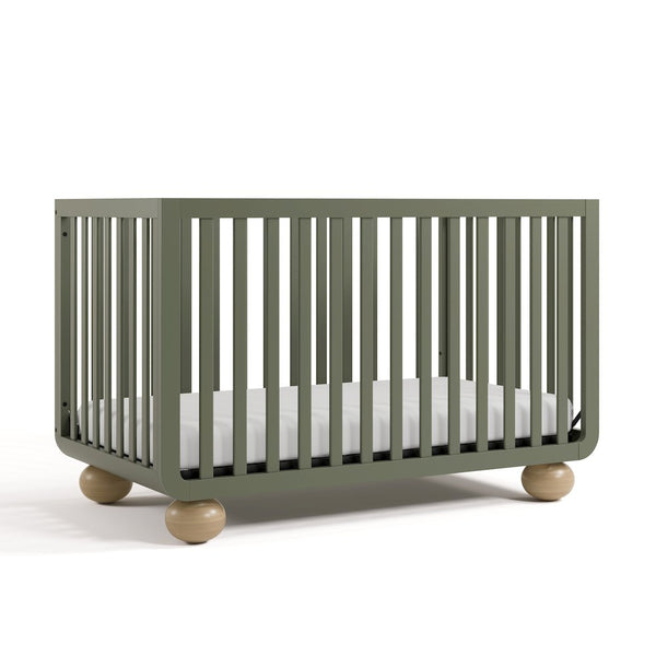 Amalfi Convertible Crib- Olive/Driftwood