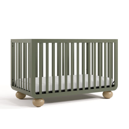 Amalfi Convertible Crib- Olive/Driftwood