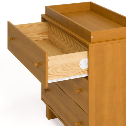 Texas 3 Drawer Chest with Topper-Almond