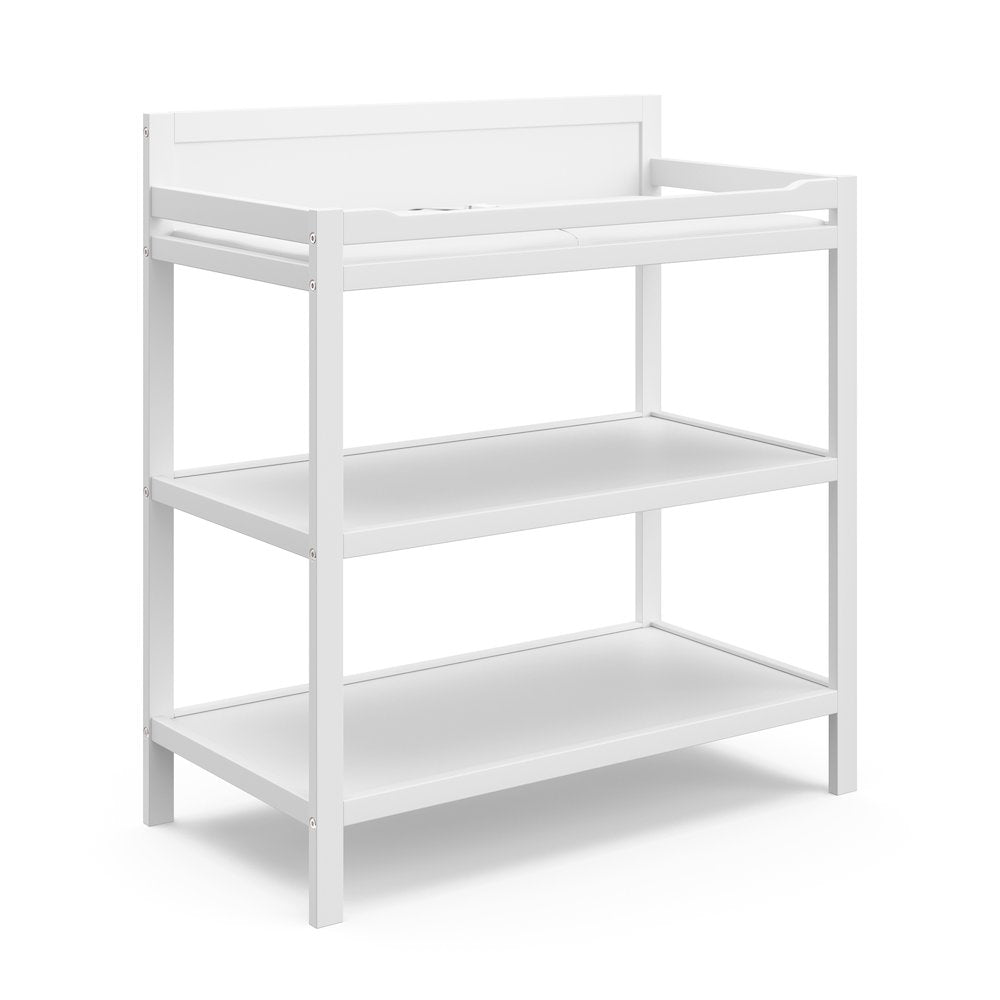 Storkcraft Alpine Changing Table (White) - Includes Water Resistant Changing Pad