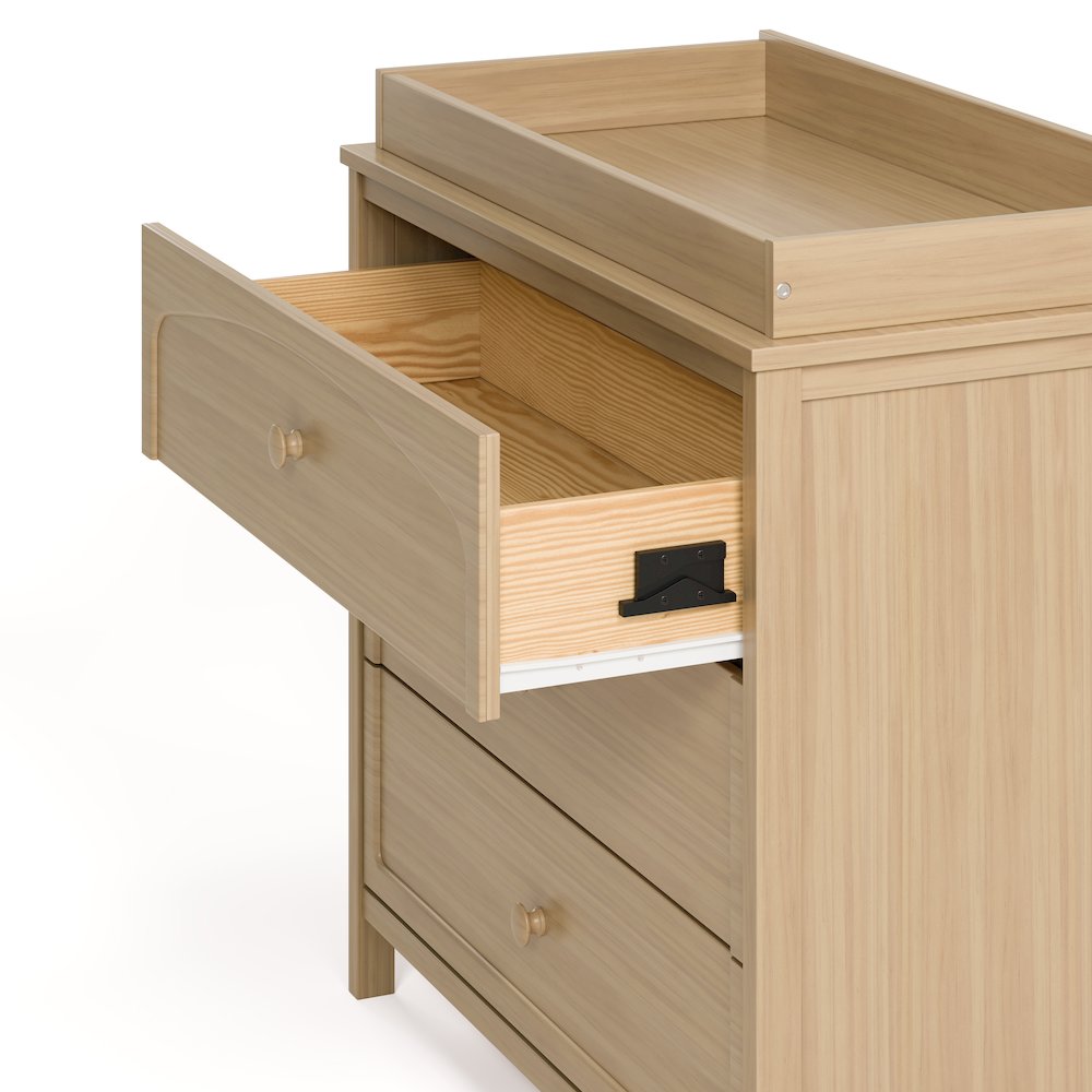 Olivia 3 Drawer Chest with Topper-Driftwood