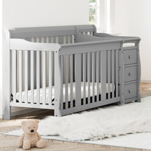 Storkcraft Portofino 4-in-1 Convertible Crib and Changer - Pebble Gray