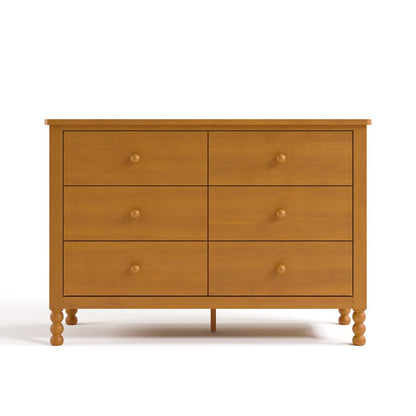 Rio 6 Drawer Dresser-Almond