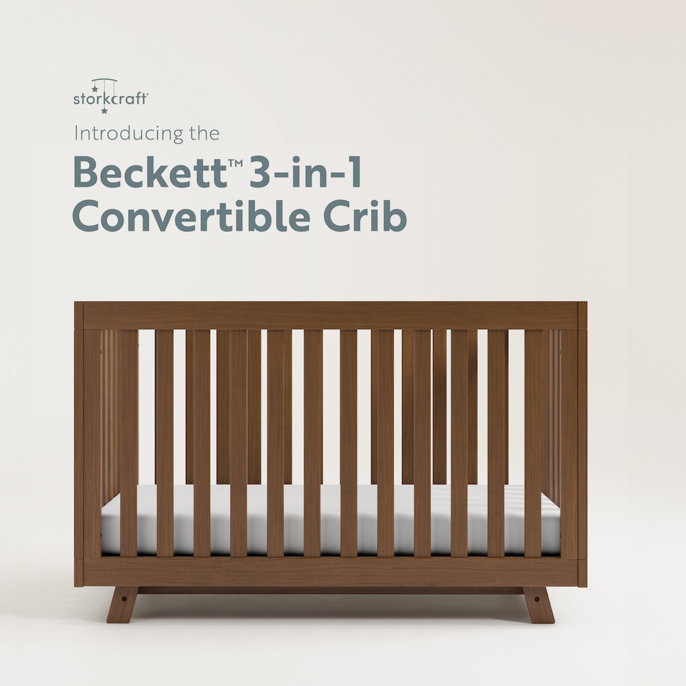 Storkcraft Beckett 3-in-1 Convertible Crib (Hazelnut)