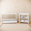 Graco Teddi 5-in-1 Convertible Crib with Drawer - White with Driftwood