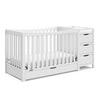 Graco Remi All-in-One Convertible Crib with Drawer and Changer (White)