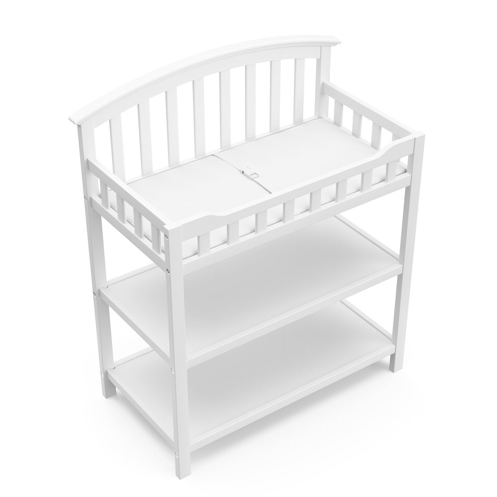 Graco Changing Table with Water-Resistant Changing Pad (White)