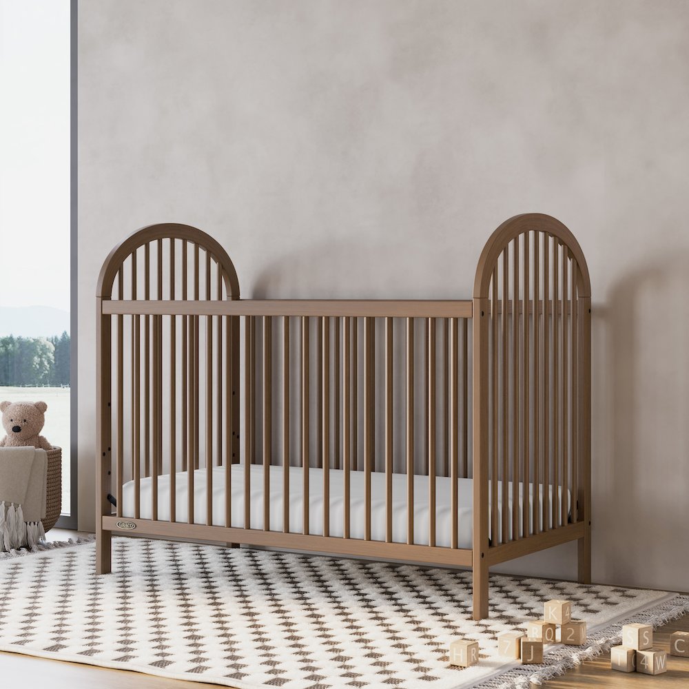 Graco Olivia 3-in-1 Convertible Crib (Hazelnut) – GREENGUARD Gold Certified