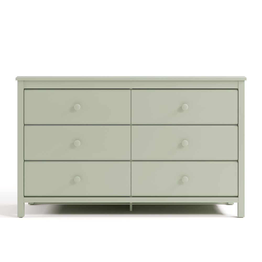 Alpine 6-Drawer Dresser- Sage
