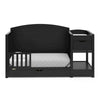 Graco Bellwood 5-in-1 Convertible Crib & Changer with Drawer (Black)
