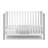 Storkcraft Modern Pacific 4-In-1 Convertible Crib - White/Pebble Gray