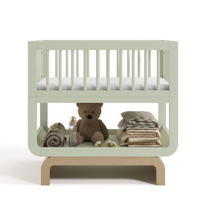 Santorini Deluxe 3-in-1 Convertible Bassinet - Sage/Driftwood