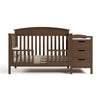 Benton Crib & Changer -Hazelnut
