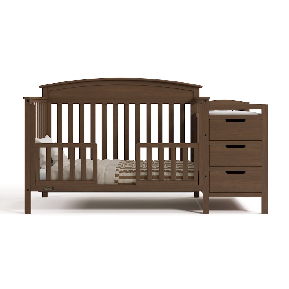 Benton Crib & Changer -Hazelnut