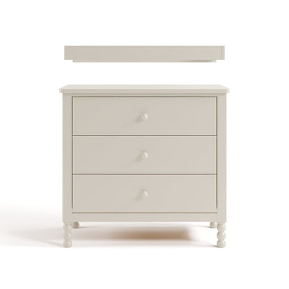Rio 3 Drawer Chest with Topper-Frosted Oat