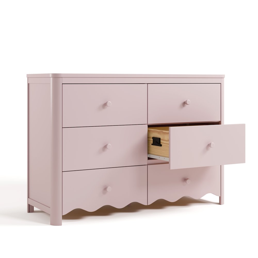 Casablanca 6 Drawer Dresser-Blush