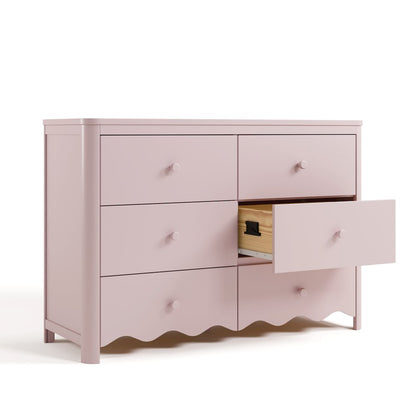 Casablanca 6 Drawer Dresser-Blush
